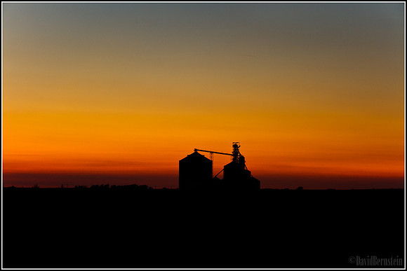 Silo in Sunset