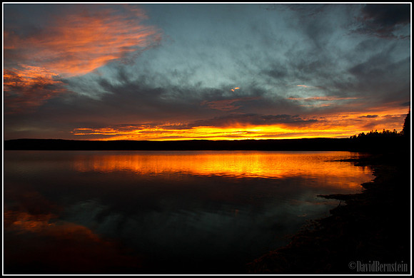 Yellowstone Lake Sunset